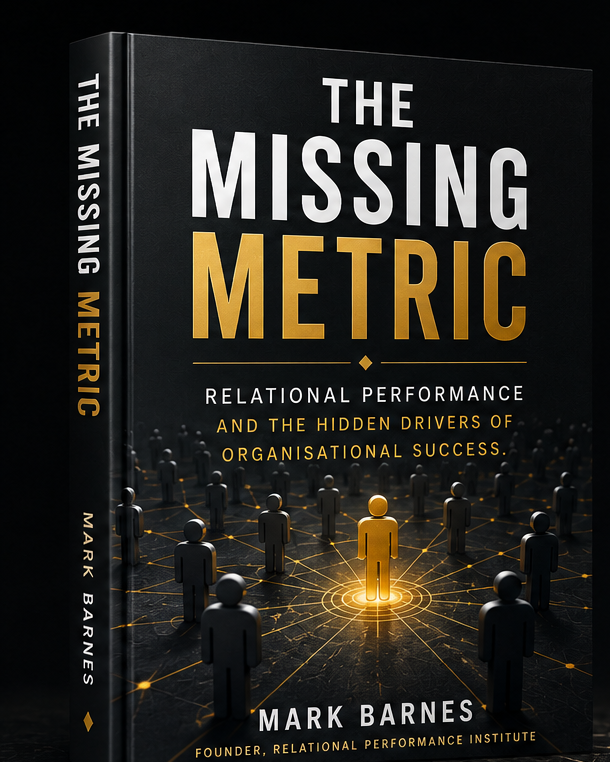 The Missing Metric, book cover by Mark Barnes